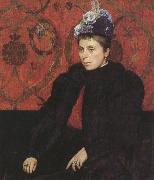 Sir james dromgole linton,P.R.I. Portrait of Mrs Minie Sidney,aged 39 (mk37)